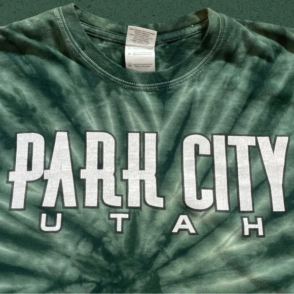Park city Utah tie dye custom tourist travel t shirt men’s M - Picture 2 of 5